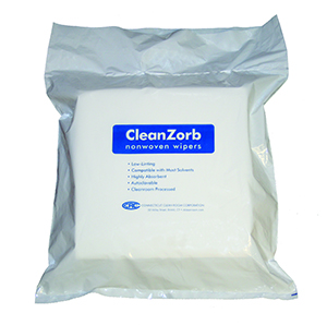 CT Cleanroom's CleanZorb Nonwoven Wipers